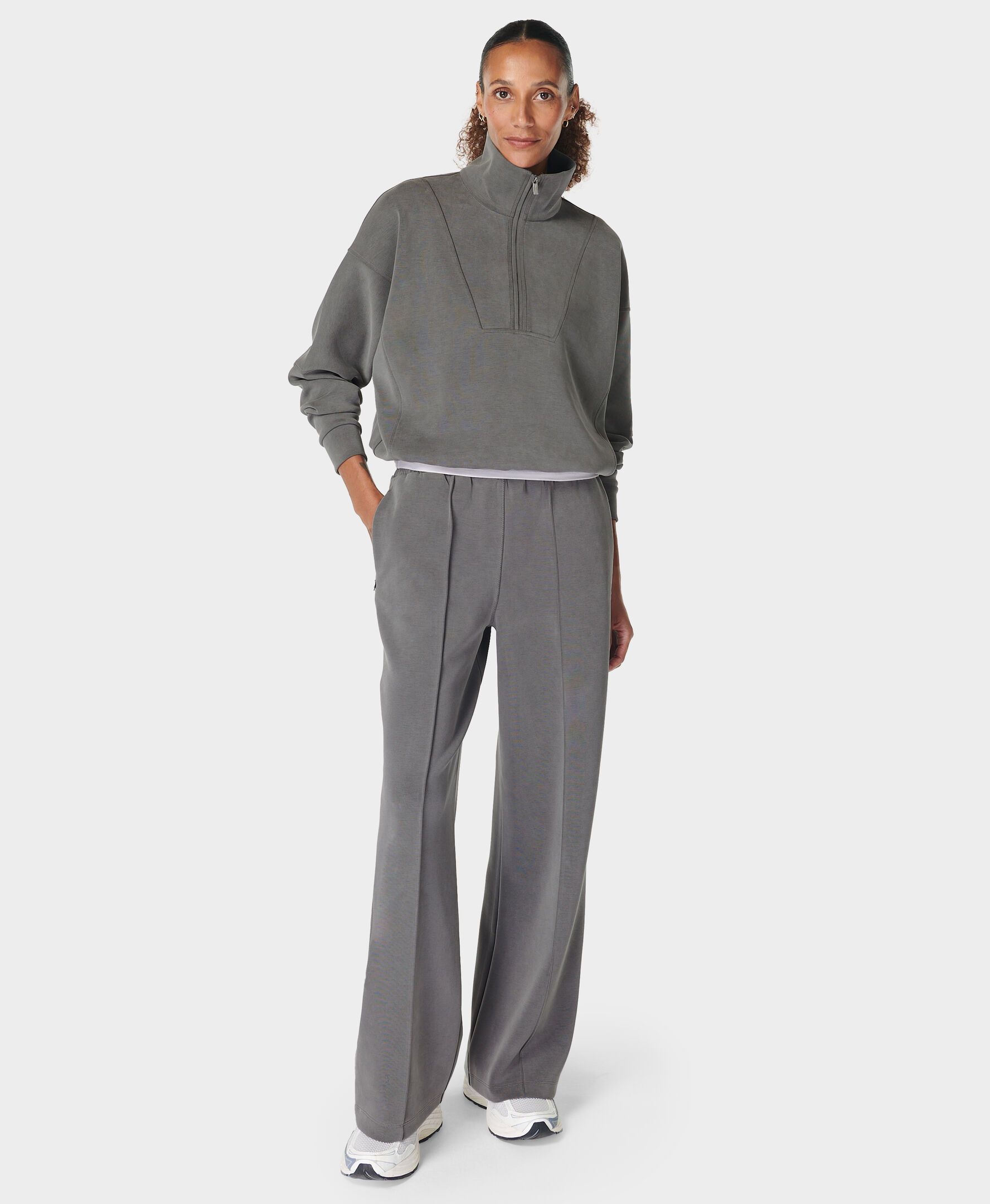 Sweaty Betty Charcoal Grey Sand Wash Track Pant - BrandAlley