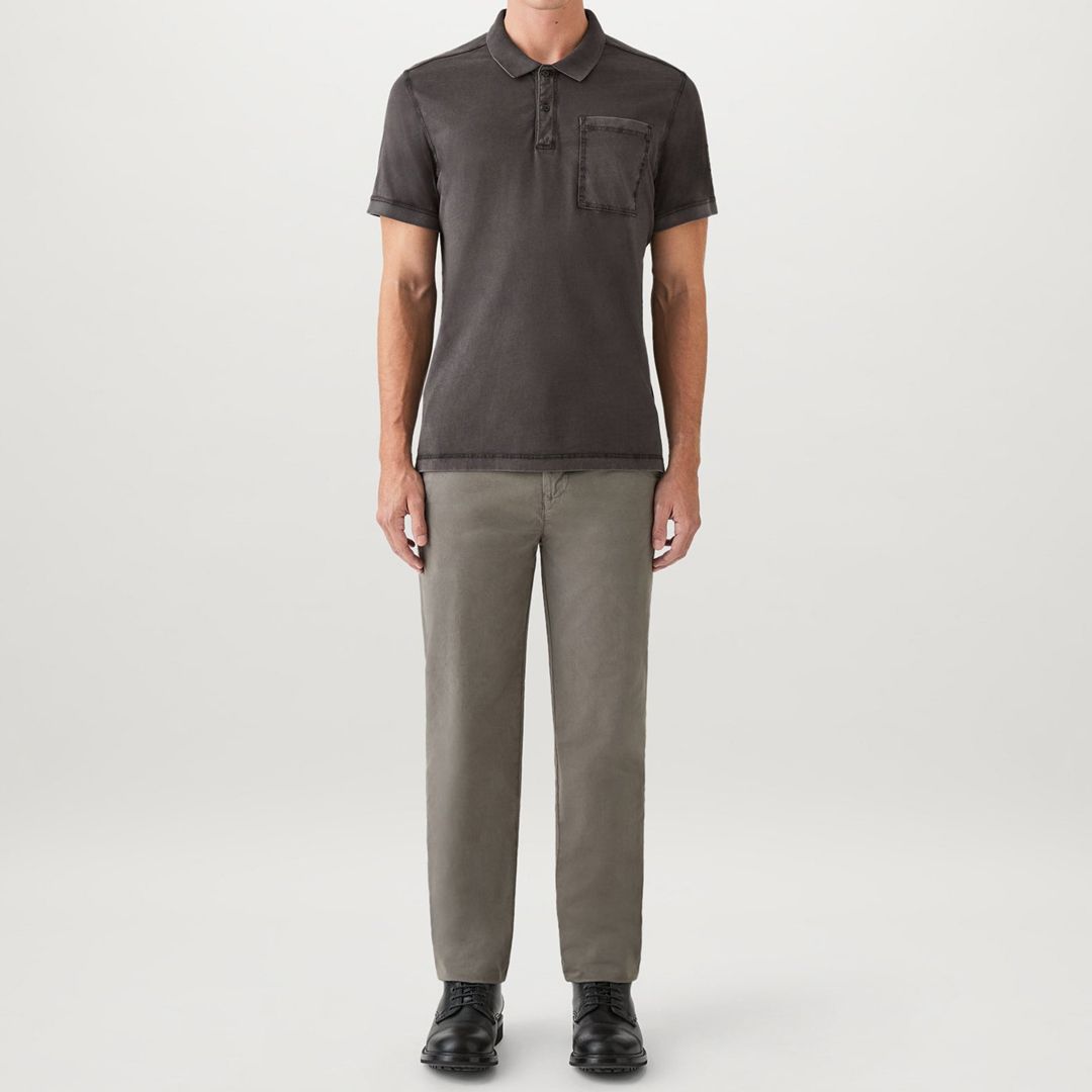 Belstaff Grey Hockley Cotton Polo Shirt - BrandAlley
