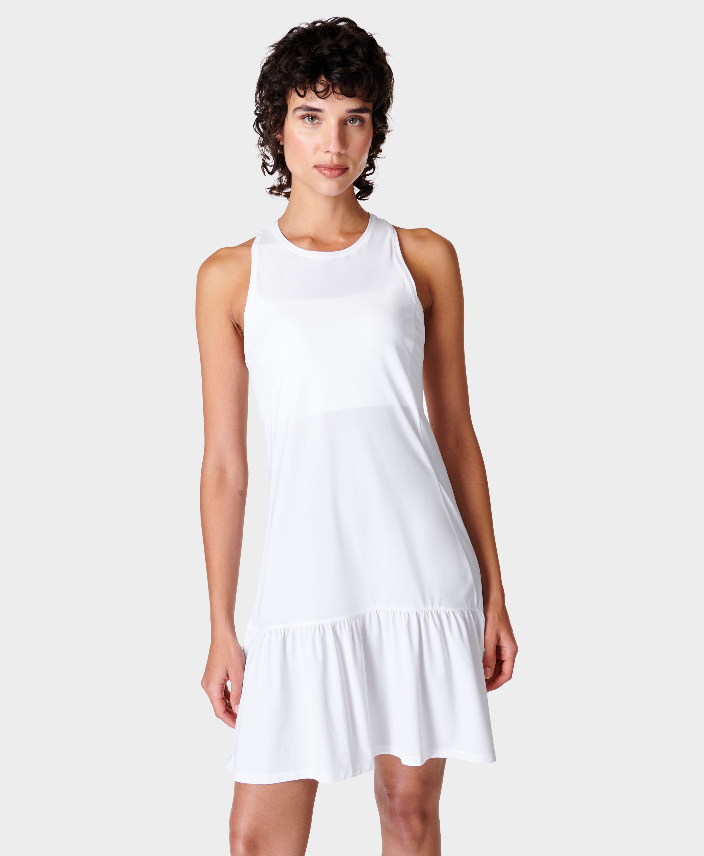 【新品】fig London Betty mini dress Sweaty Betty Explorer Club Mini Dress - White - BrandAlley