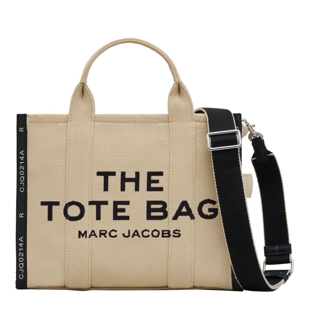 Marc Jacobs Beige & Black Marc Jacobs The Medium Tote Bag - BrandAlley