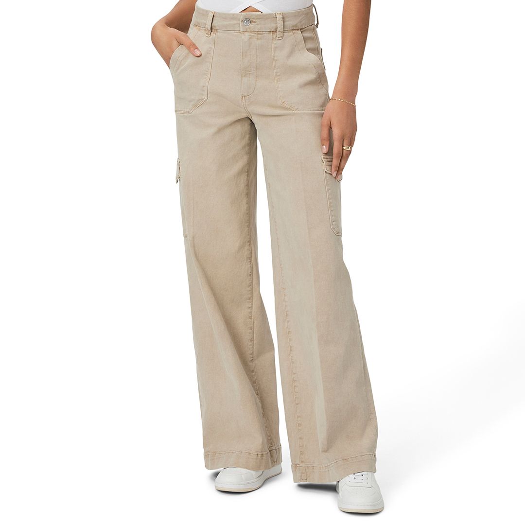 Paige Tan Harper Flare Cargo Jean - BrandAlley