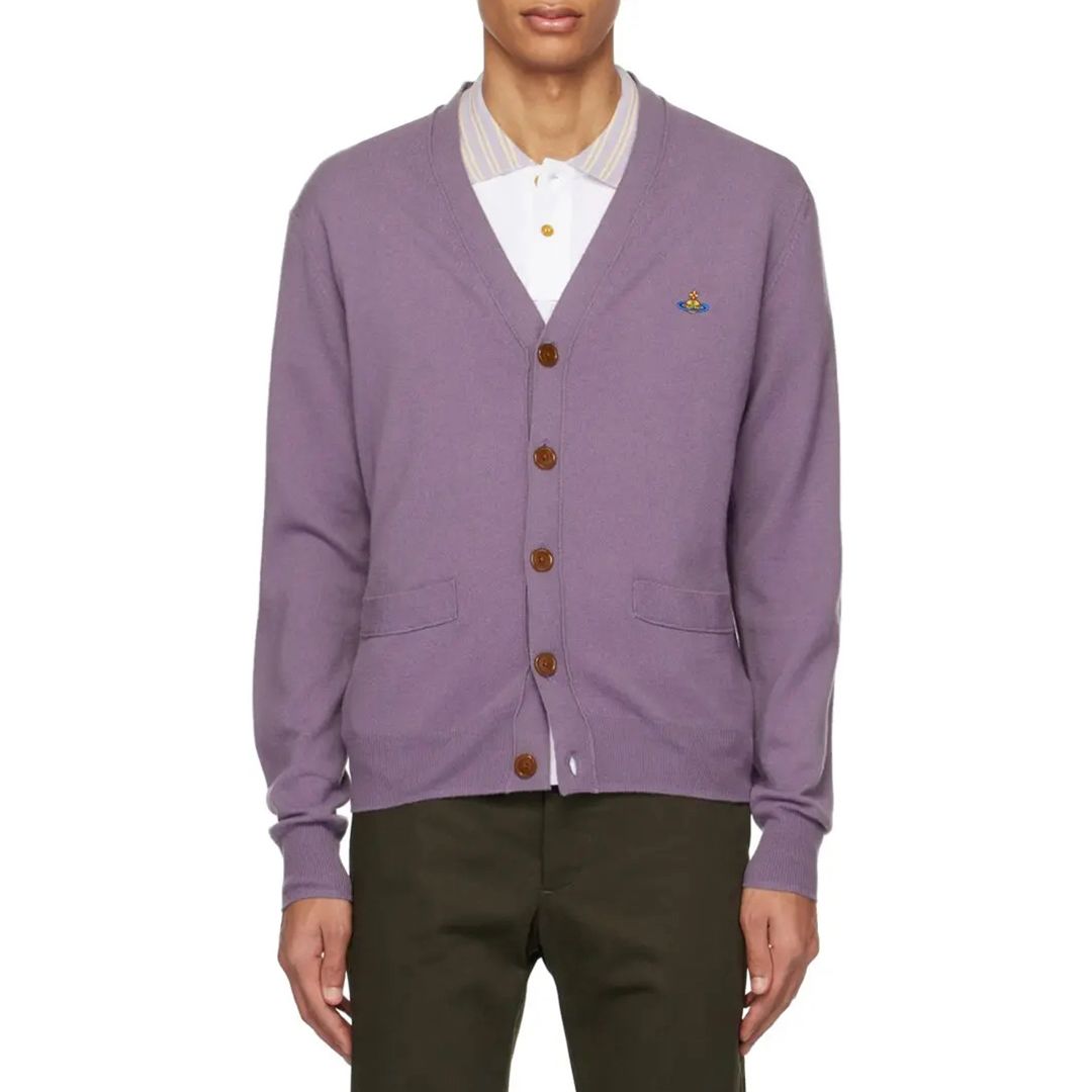 Vivienne Westwood Lilac Button Down Cardigan - BrandAlley