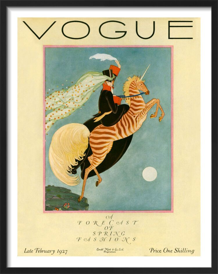 Vogue Vogue Late February 1927 Framed Art Print by George Wolfe