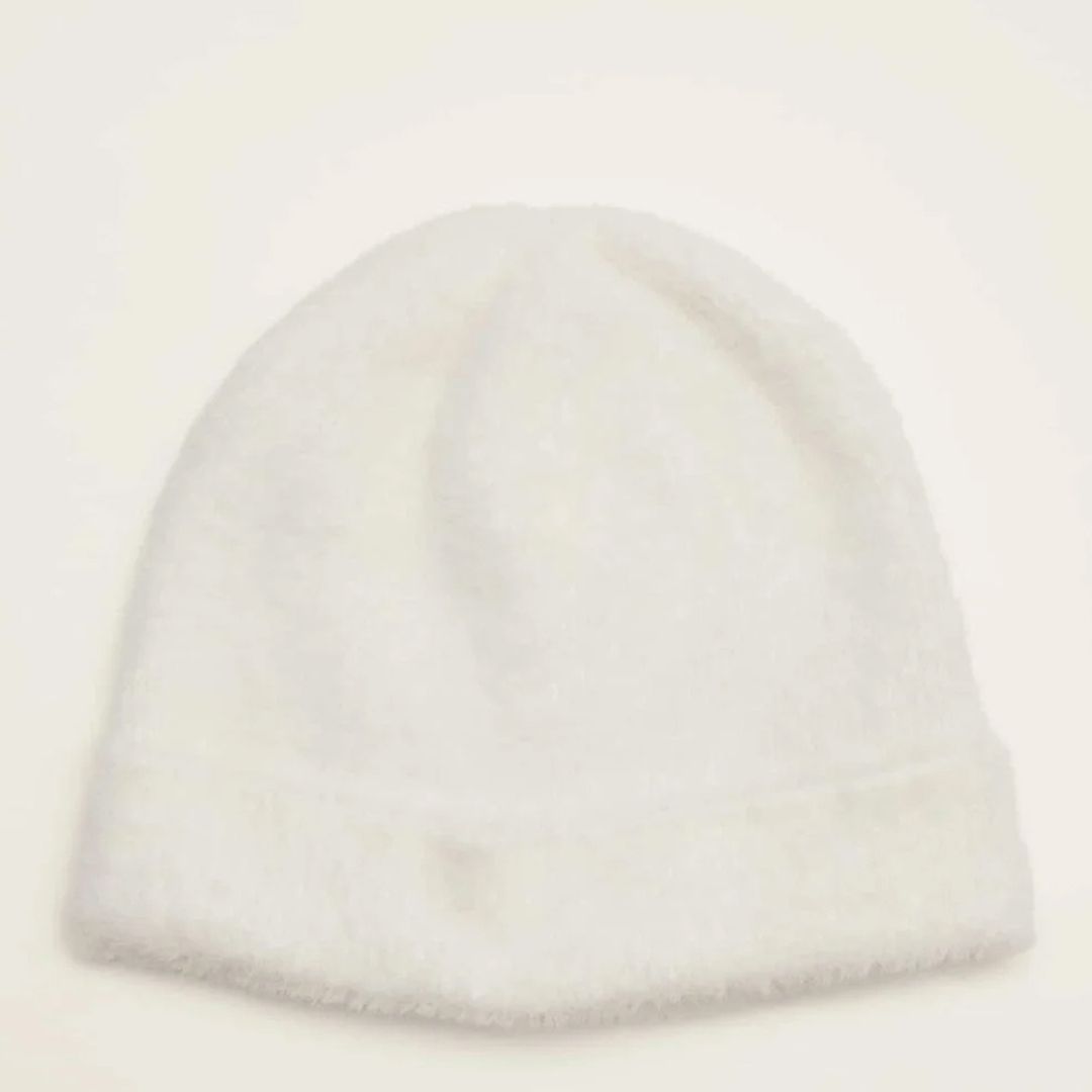 Phase Eight White Fiona Fluffy Hat - BrandAlley