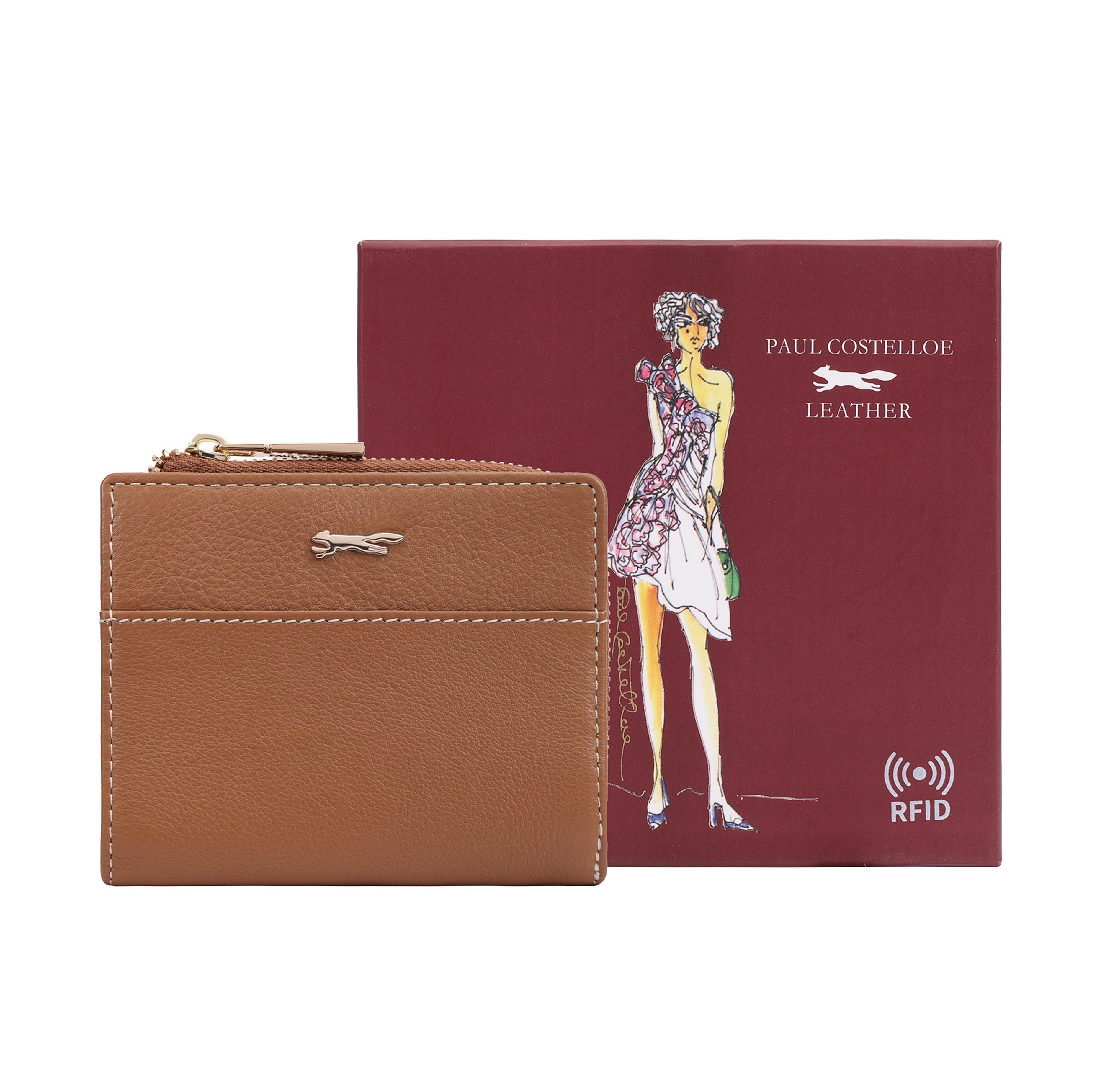 Cartera De Piel Auténtica Con Bloqueo RFID Para Tarjetas De Crédito, Funda De Identificación