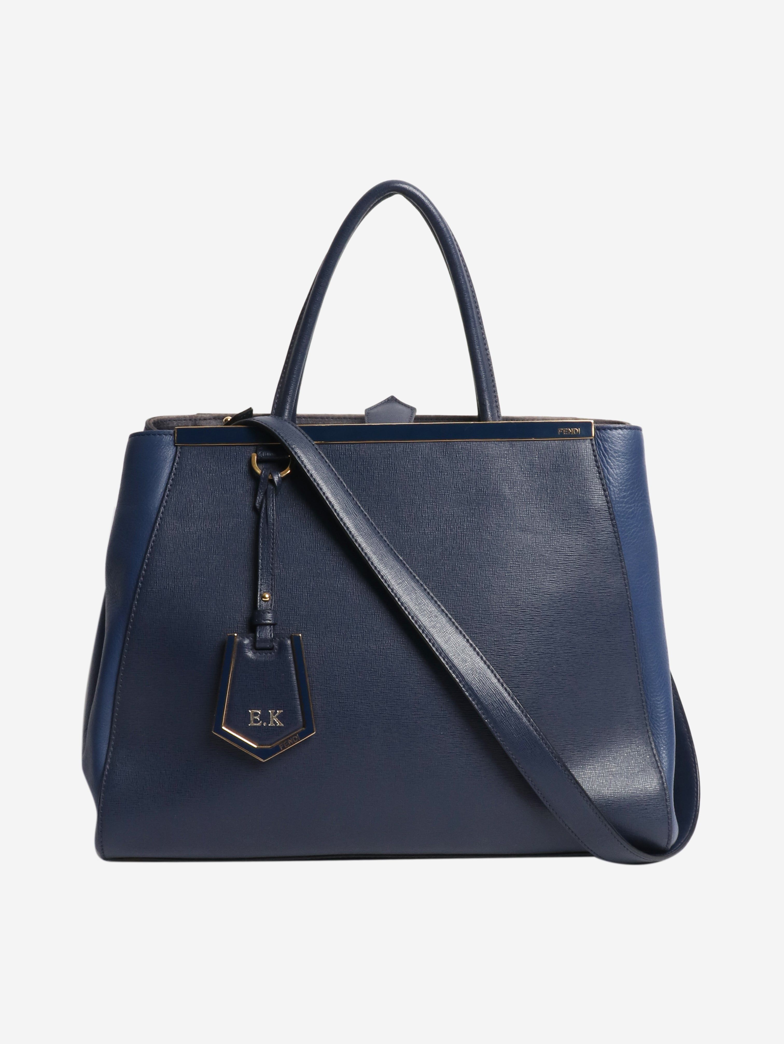 Pre-Loved Fendi Fendi Blue leather 2jours bag - BrandAlley