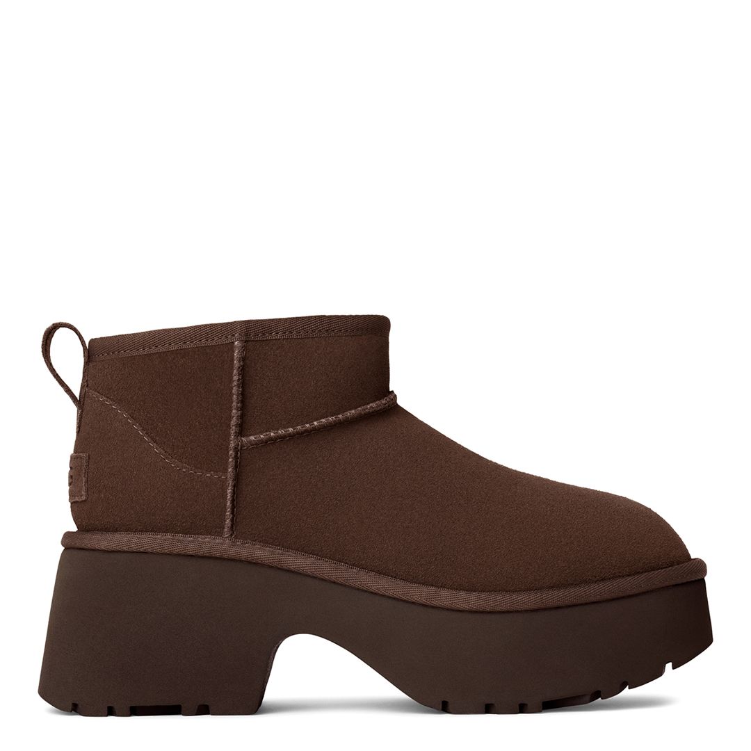 UGG Women's Black Classic Ultra Mini New Heights - BrandAlley
