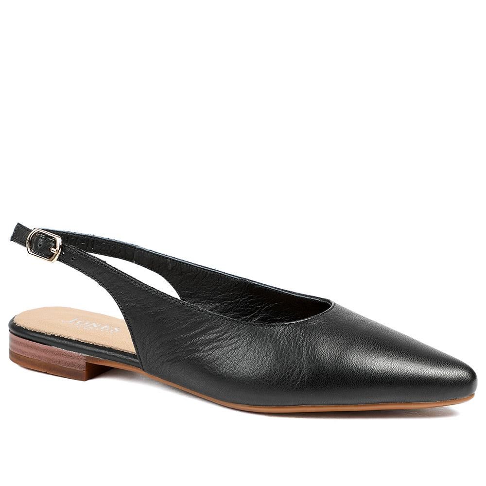 JONES BOOTMAKER Xylia Smart Leather Court Shoes - BrandAlley