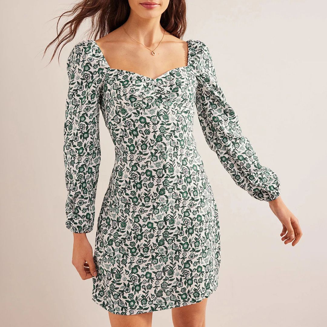 Boden Green Linen Shift Dress - BrandAlley Boden Green Linen Shift Dress - BrandAlley