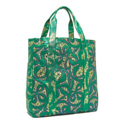 Vivienne Westwood Green/ Gold Murray Tote Bag - BrandAlley
