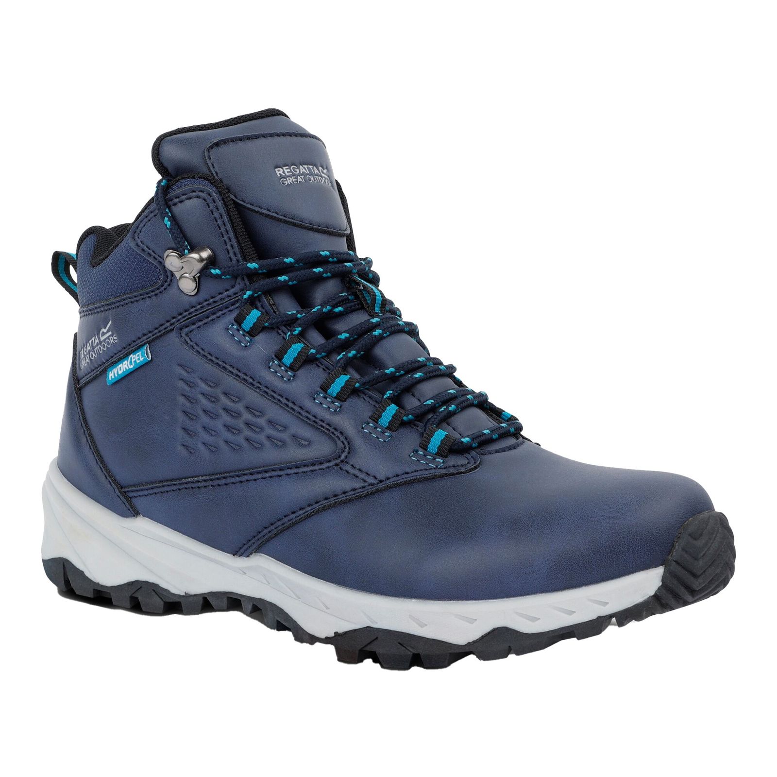 Womens/Ladies Amble Walking Boots Navy/Exotic Plume