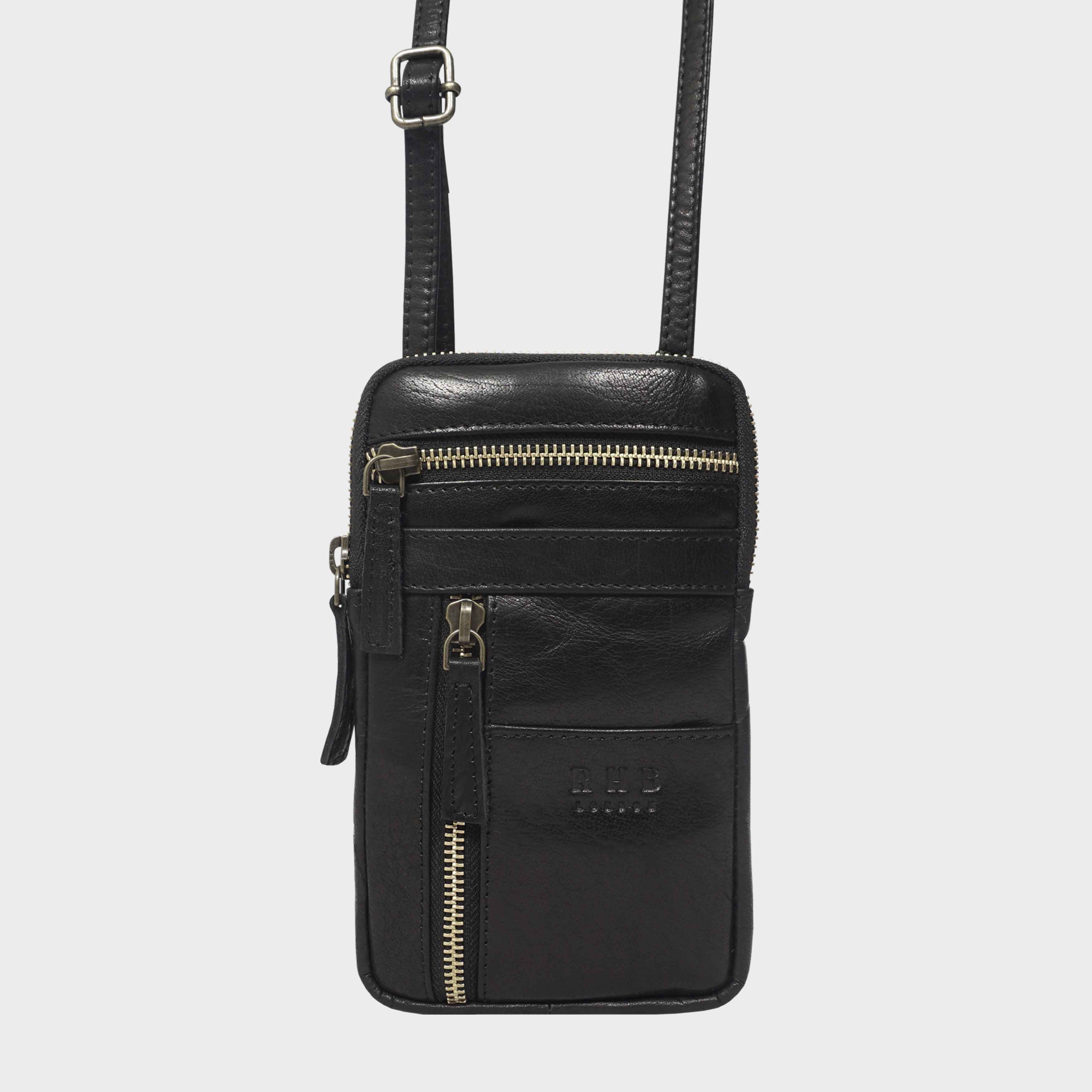 ‘BROOKE’ Real Leather Mobile Phone Crossbody Bag