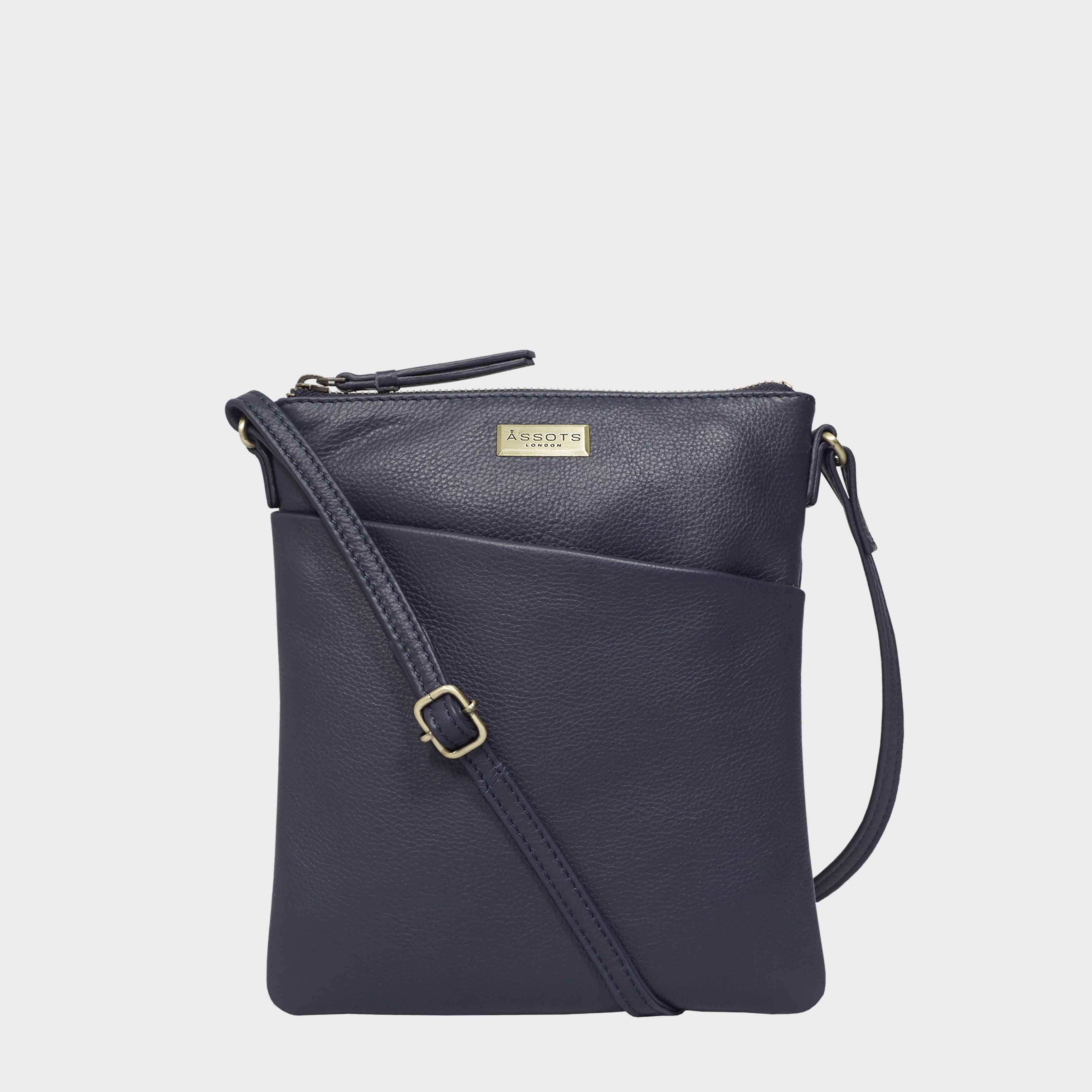 ‘LINBY’ Pebble Grain Leather Crossbody Sling Bag