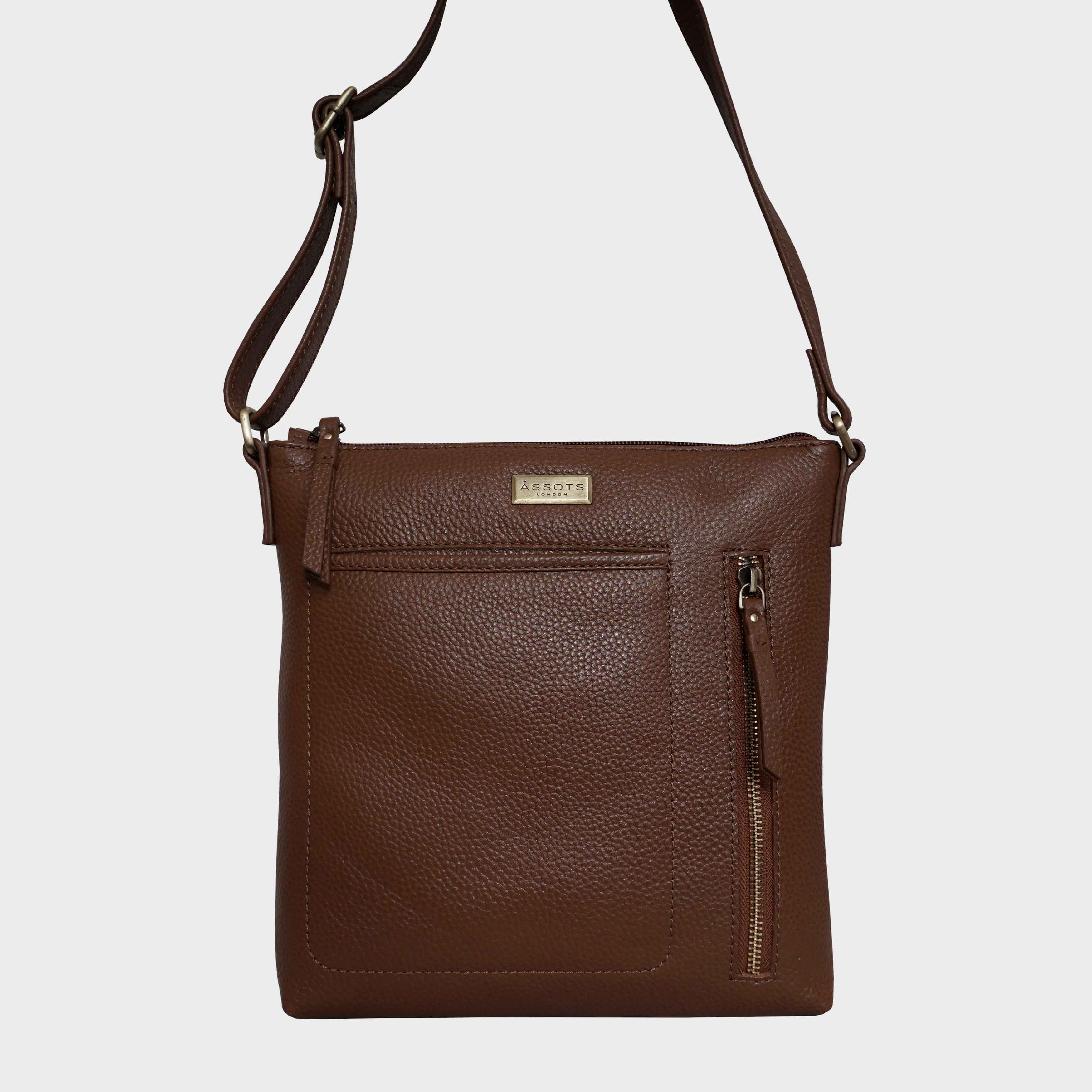 ‘EDITH’ Pebble Grain Leather Crossbody bag
