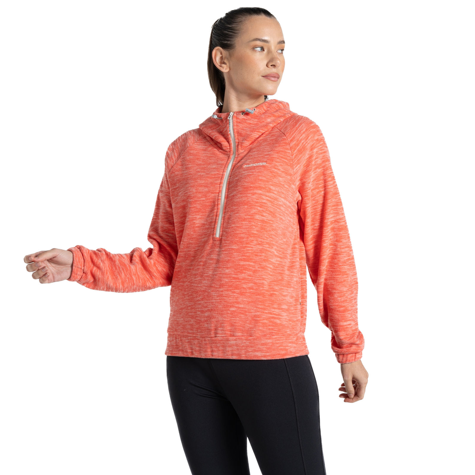 Fleece Top Esk Recycled Polyester Deep Coral