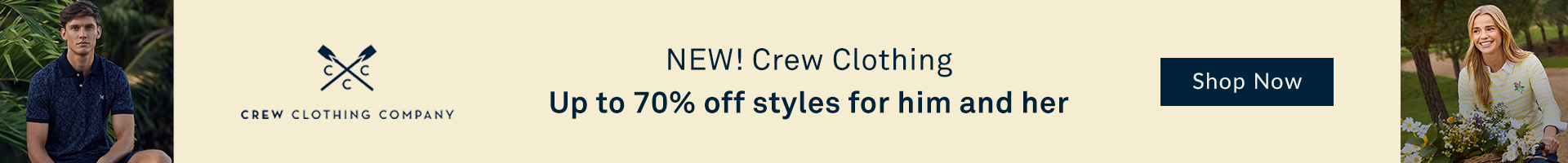 NEW! Crew Clothing styles - Up to 70% off