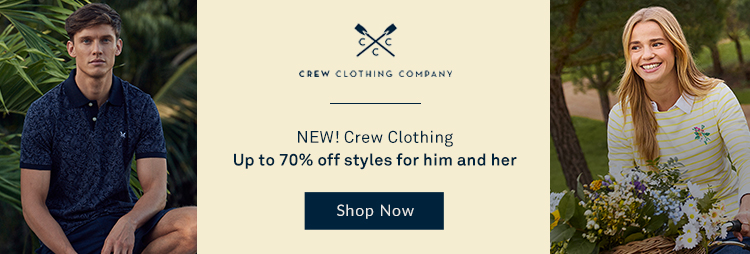 NEW! Crew Clothing styles - Up to 70% off