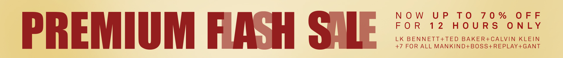Up To 70% Off Premium Flashsales