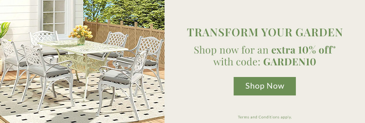 Extra 10% off outdoor