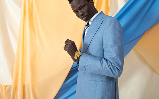 Crew Clothing Cream/Green 1/2 Zip Stripe Jumper BrandAlley